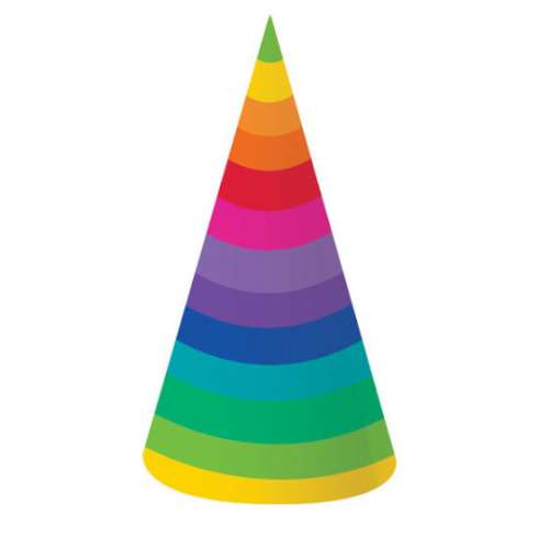 Rainbow Party Hats - Click Image to Close